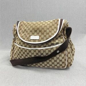 Gucci Beige and Brown Monogram Baby Bag